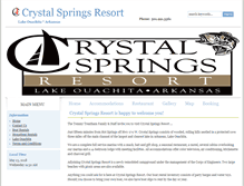 Tablet Screenshot of crystalspringsresort.com
